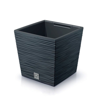 Blumentopf FURU SQUARE LOW Anthrazit 24 x 23,5 cm