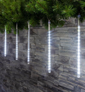 LED Lichterkette MAGICHOME WEIHNACHTEN ICICLE, kaltwei, 240 LEDs, 8 Eiszapfen