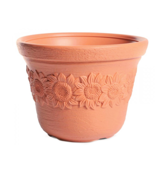 Pflanzgef aus Kunststoff SUNFLOWER TERRACOTTA 40 cm