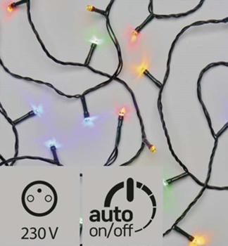 LED-Weihnachtskette, 4 m, 40 LEDs, auen und innen, mehrfarbig, Timer