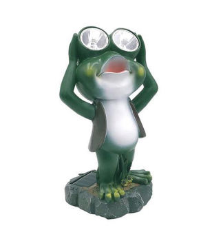 Solar-LED-Lampe FROG 14 x12 x 25 cm