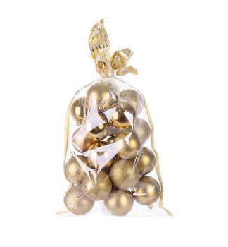 MAGICHOME WEIHNACHTSKUGELN, 20 St., Gold, 6 cm