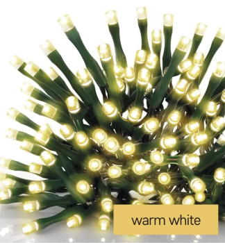 LED-Weihnachtskette, 8 m, 80 LEDs, warmwei, auen, Timer