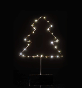 LED-WEIHNACHTSBAUMSTNDER, 24x35 cm, warmwei, 30 LEDs